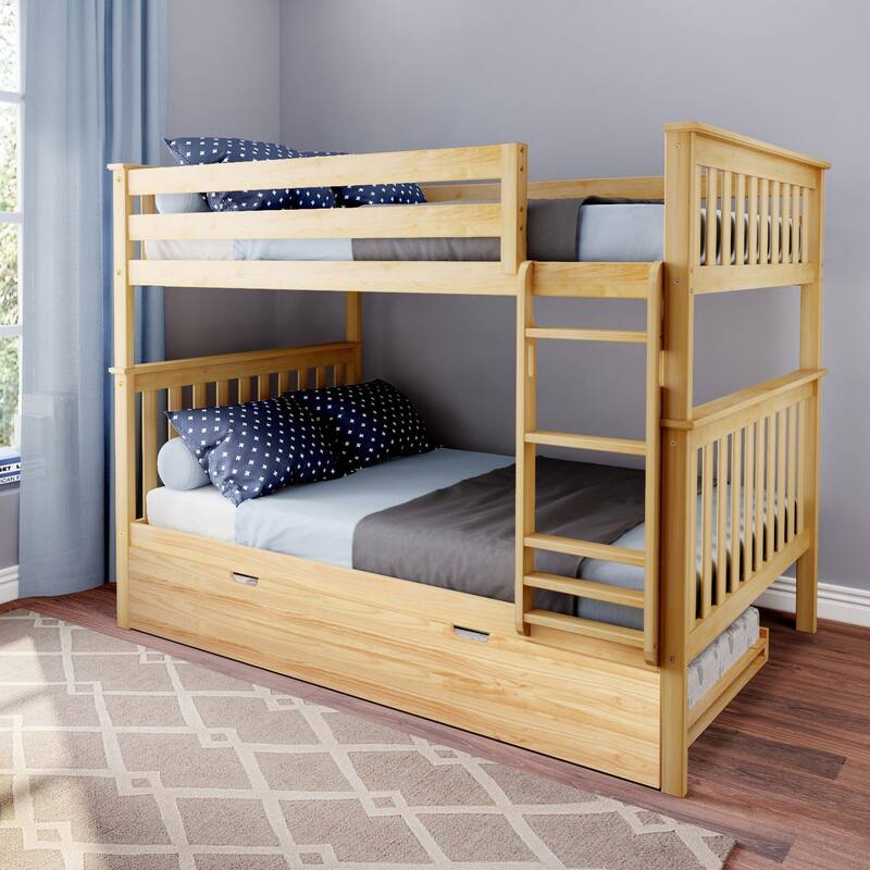 Max and Lily Twin over Twin Bunk Bed with Trundle