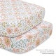 preview thumbnail 3 of 3, The Peanutshell Organic Cotton Crib Bedding Set for Baby Girls, Wildflower, 4 Pieces