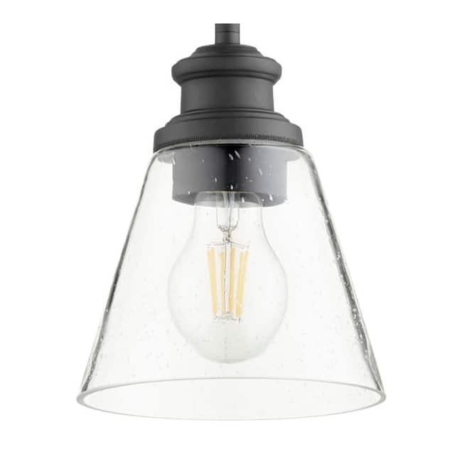 Quorum International Dunbar 6" Wide Mini Pendant - Noir