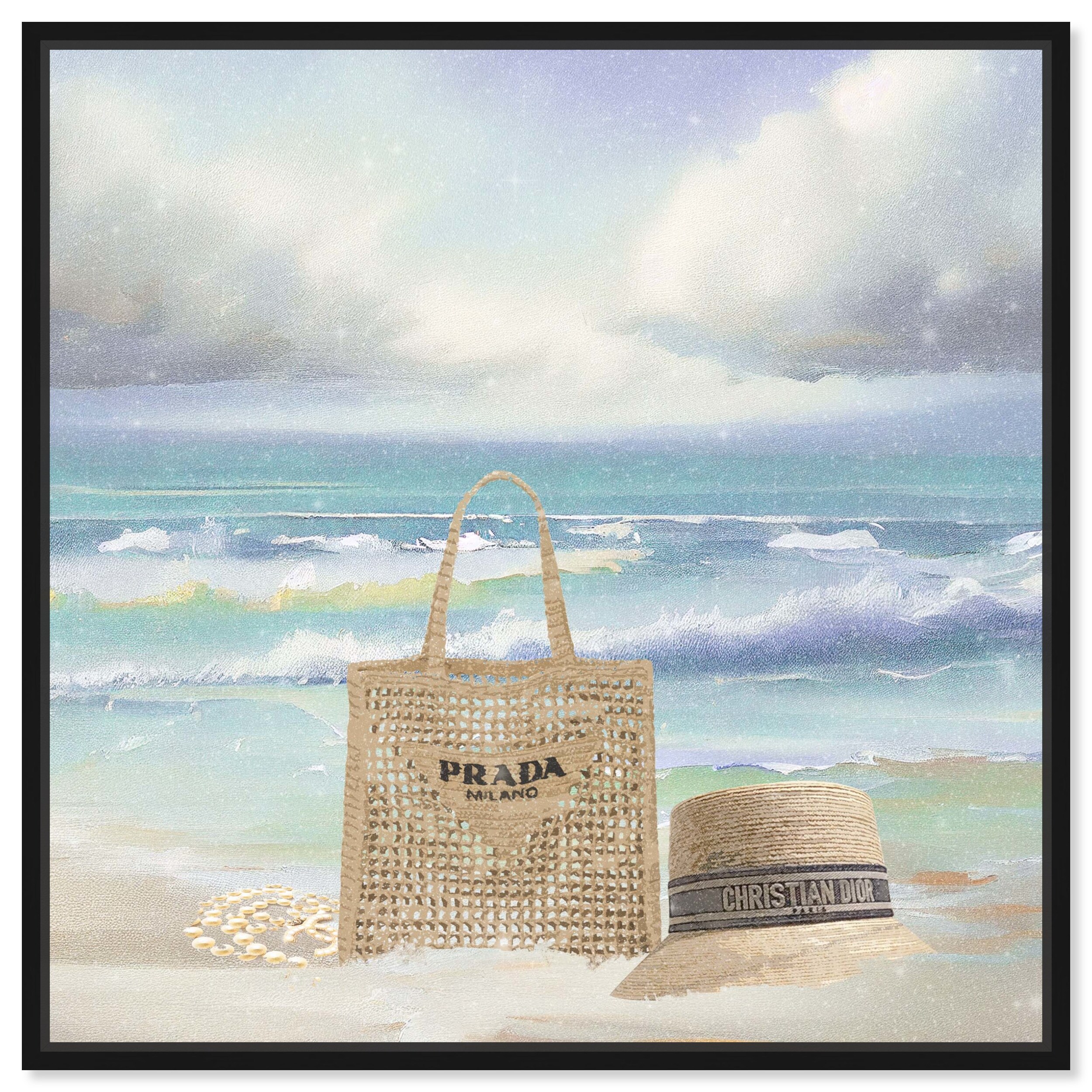 Accessories At Sea Chic Coastal Canvas Wall Art by Art Remedy