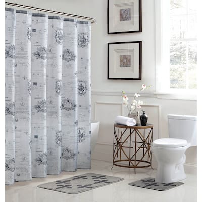 Fleur De Lis 15-Piece Bathroom Shower Set
