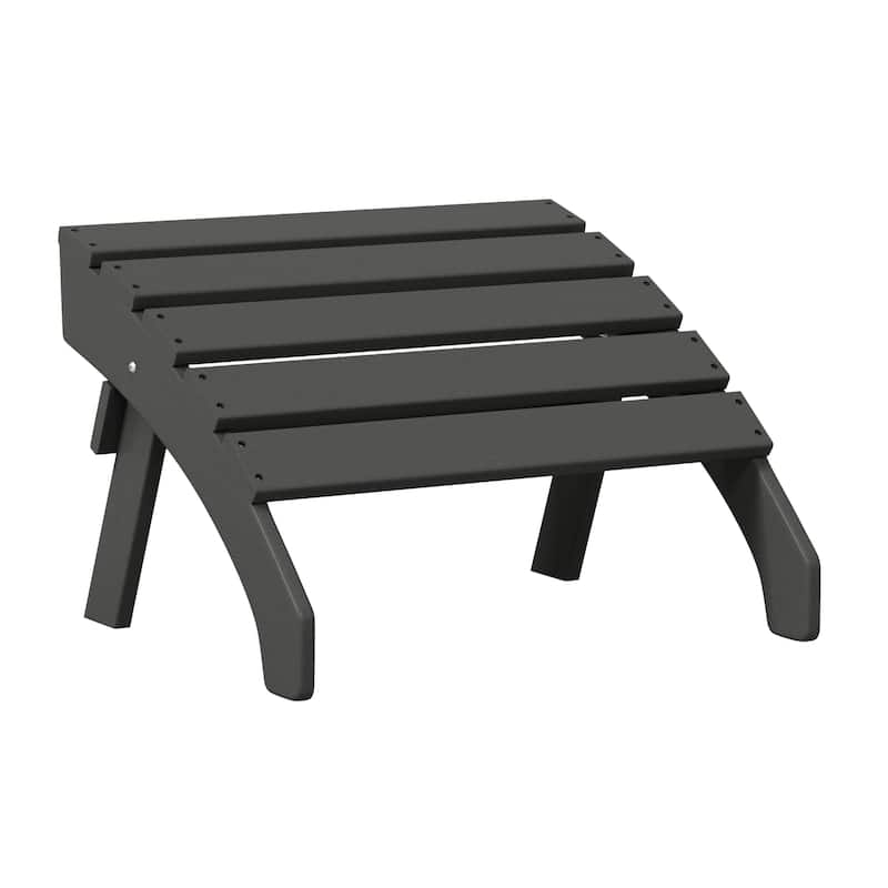 Altura Outdoor Eco-Friendly All Weather Adirondack Chairs with Ottomans (4-Piece Conversation Set)