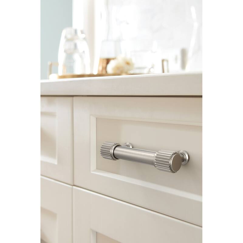 Amerock BP37802 Farewind 3" Center to Center Fluted Bar Cabinet Pull