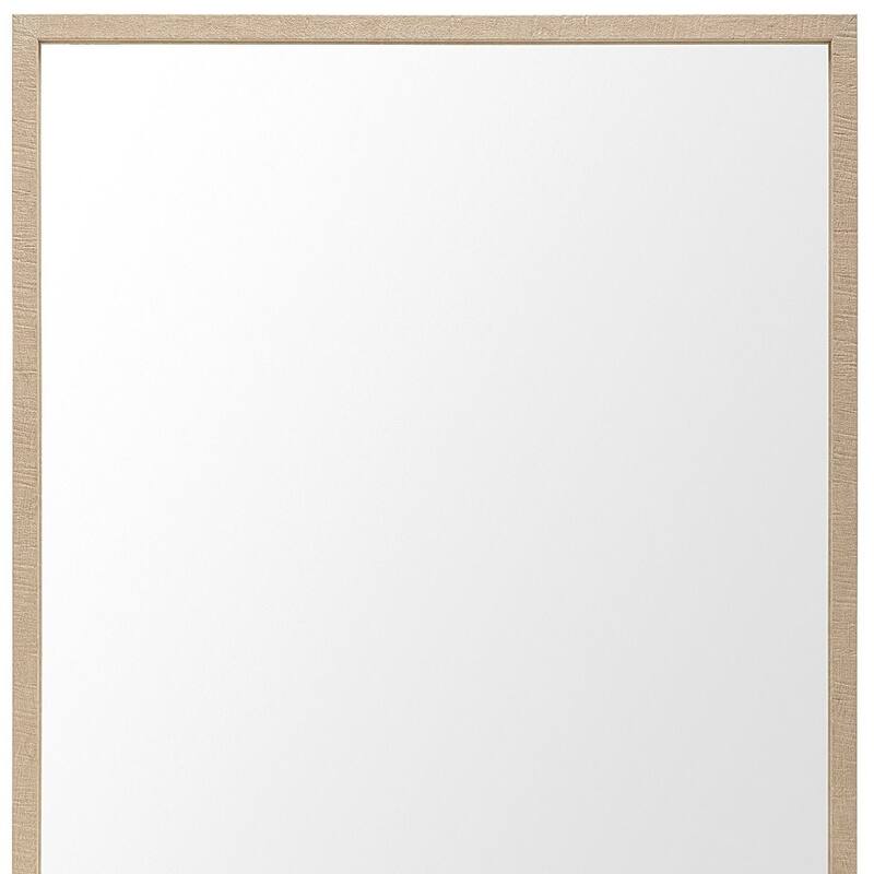 HomeRoots 42" Tan Framed Bathroom Vanity Mirror - 31.50 in. x 41.50 in. x 1.75 in.