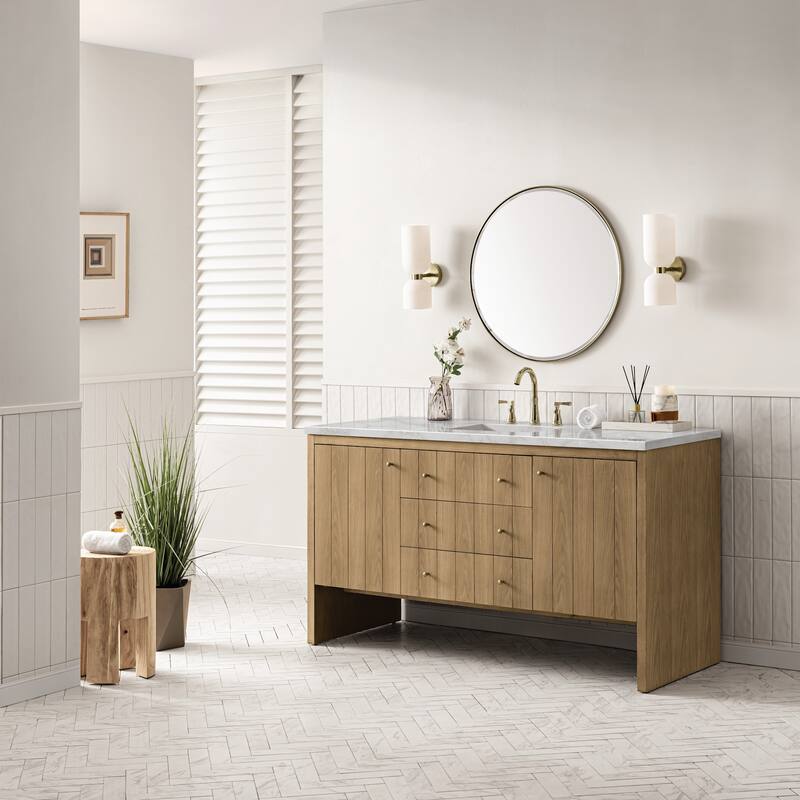 James Martin Vanities 435-V60S-FVSL Hudson 60" Free Standing Single