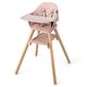 preview thumbnail 2 of 30, 6-in-1 Baby High Chair with Removable Dishwasher and Safe Tray - 24.5" x 23" x 35.5" Pink