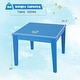 preview thumbnail 30 of 34, Gymax Kids Square Table Indoor Outdoor Heavy-Duty All-Weather Activity