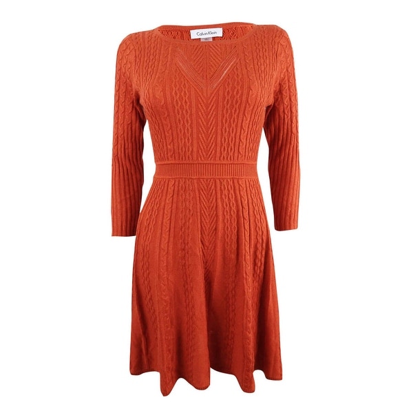 sweater flare dress