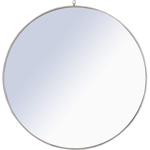 slide 2 of 11, Elegant Lighting Eternity 48" Diameter Circular Metal Framed Wall Silver