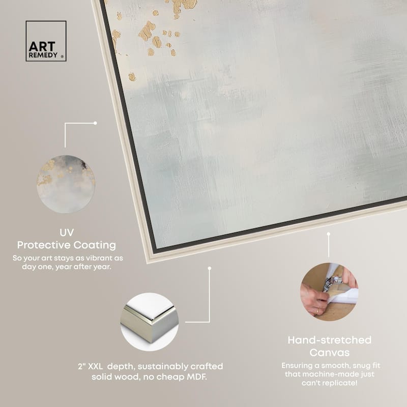 Golden Scatter Canvas by Art Remedy