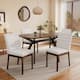 Option Black + Dark Walnut,Light beige 5 Piece Set