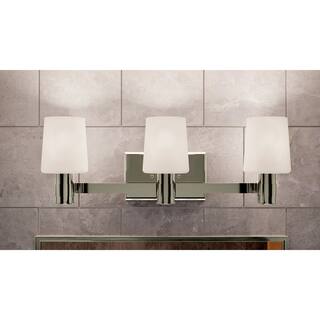 Adani 24 in. 3-Light Bathroom Vanity Light with Opal Glass