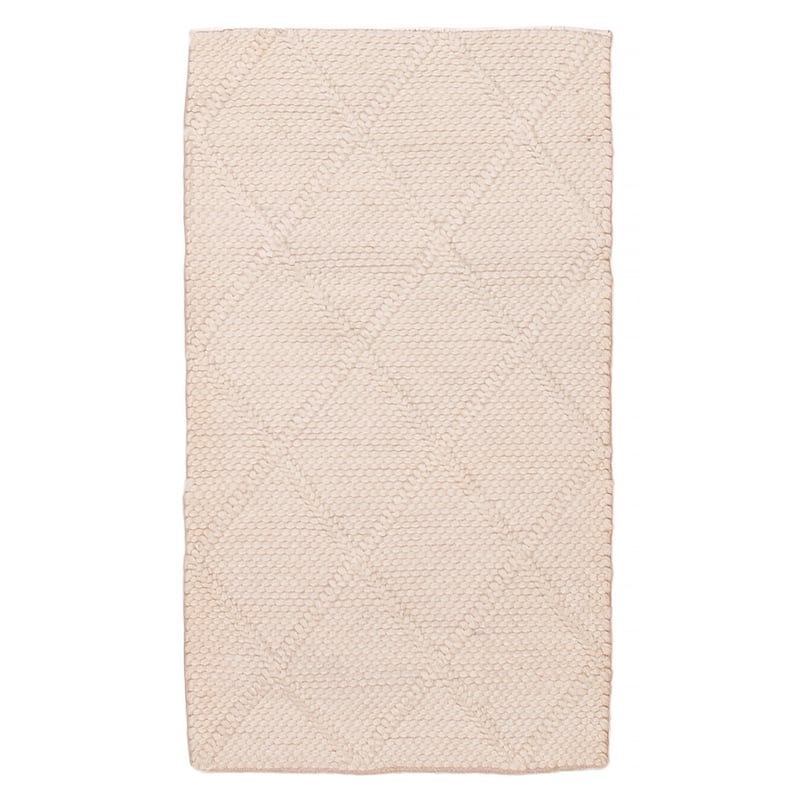 ECARPETGALLERY Braid weave Sienna Cream Wool Rug - 2'4 x 4'0 - Cream - 2'4 x 4'0