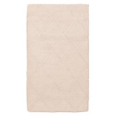 ECARPETGALLERY Braid weave Sienna Cream Wool Rug - 2'4 x 4'0