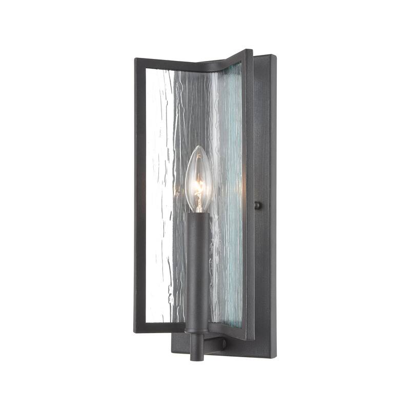 Inversion 14-inch High 1-Light Sconce in Charcoal - 14 inch Tall