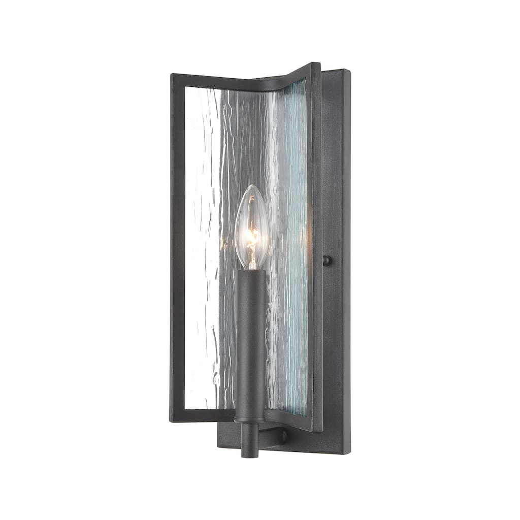 Inversion 14-inch High 1-Light Sconce in Charcoal - 14 inch Tall