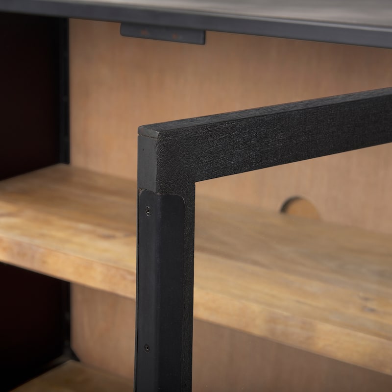 Sloan Dark Brown Solid Wood Sideboard - 80.0L x 17.0Wx 36.0H