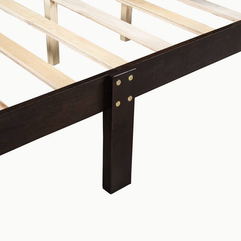 Full Queen Twin Size Wood Platform Bed