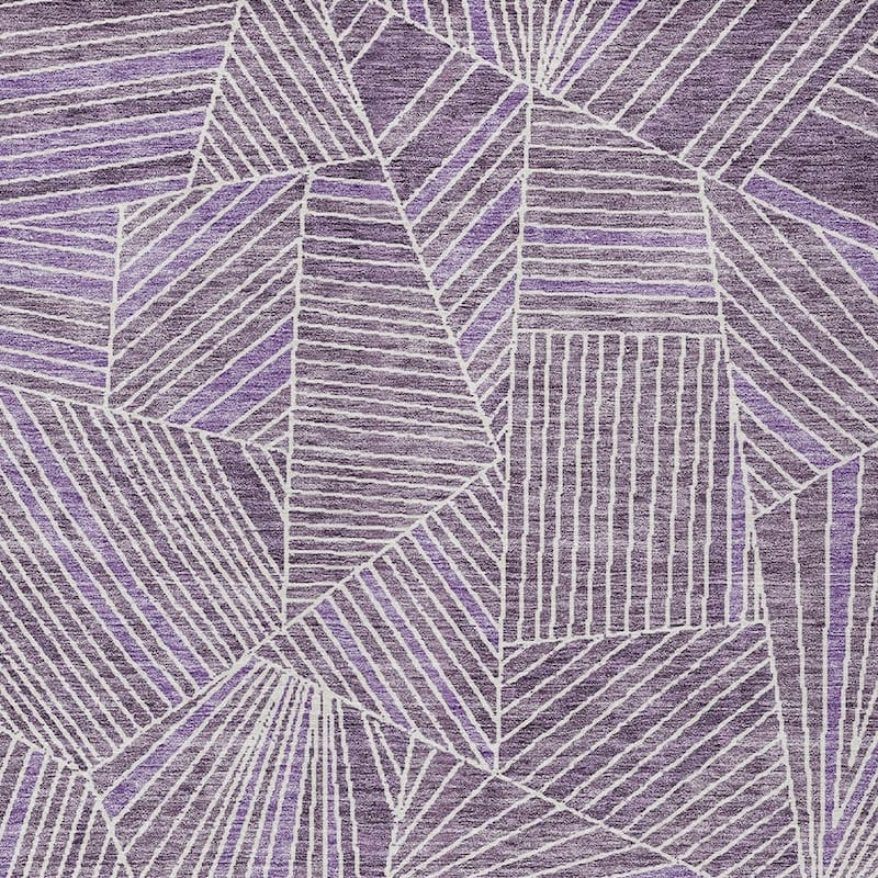 HomeRoots Geometric Transitional Rectangle Outdoor Rug