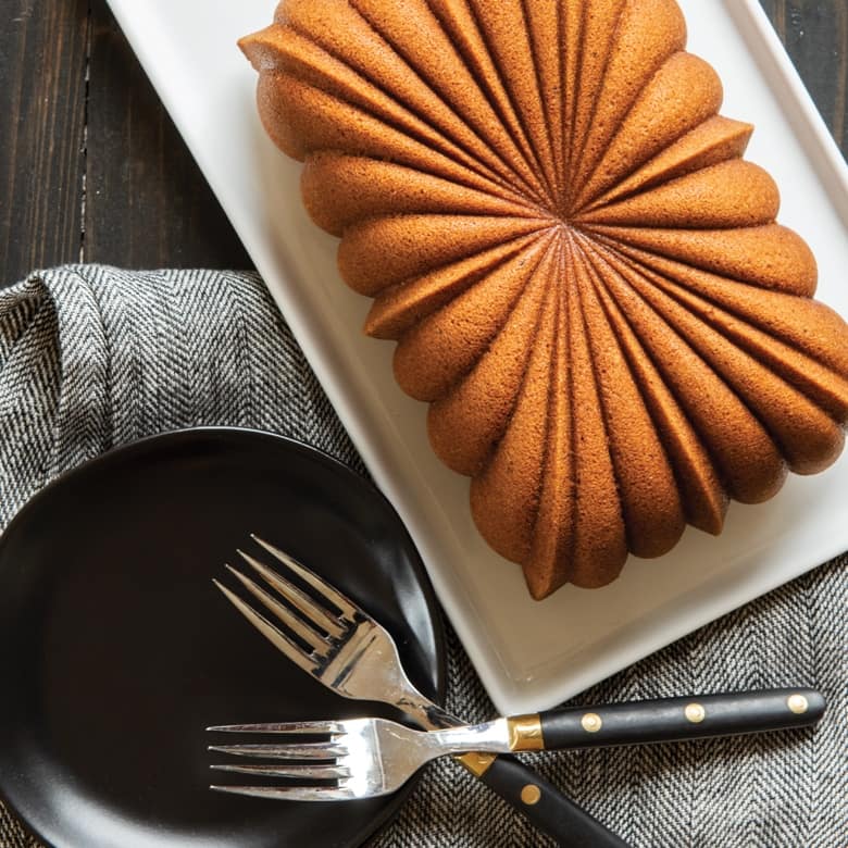 Nordic Ware Classic Fluted Loaf Pan - Gold