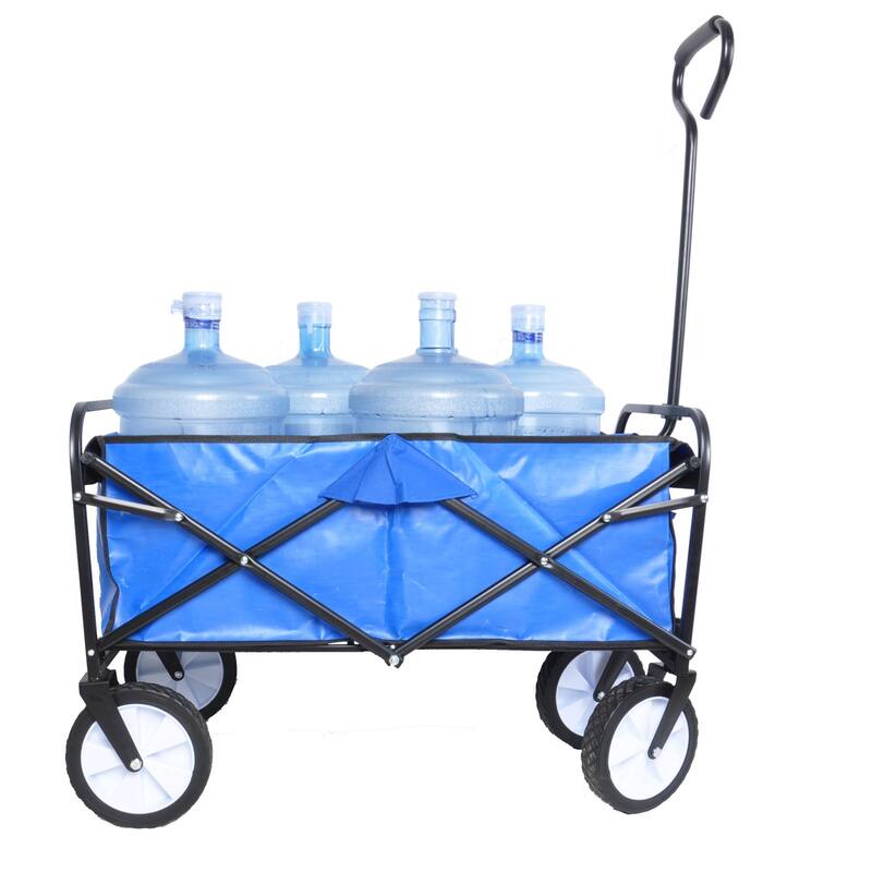 Multifunctional Folding Cart with 360° Rotating Wheels