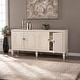 preview thumbnail 2 of 9, SEI Furniture Taborley Transitional 4-Door Sideboard Antique White Wood Accent Cabinet Buffet