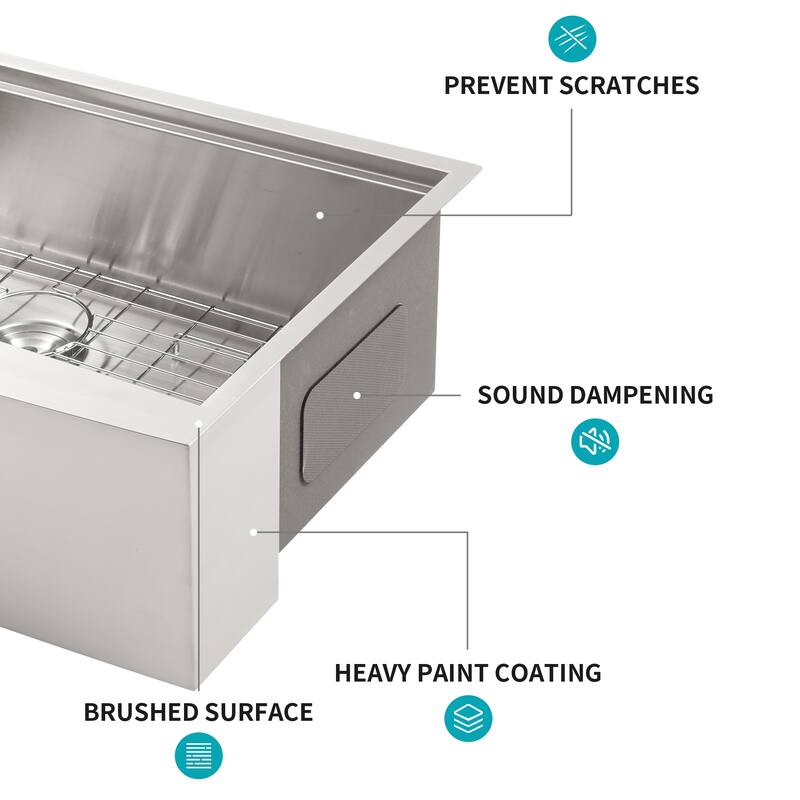 Stainless Steel 16 gauge Apron Front Kitchen Sink