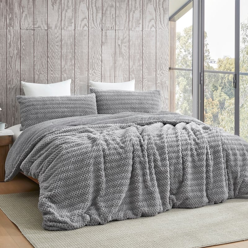 What If Pebbles Were Soft - Coma Inducer® Oversized Comforter Set - Stone Gray