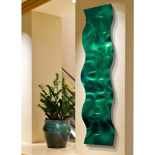 Statements2000 3D Metal Wall Art Accent Wave Sculpture