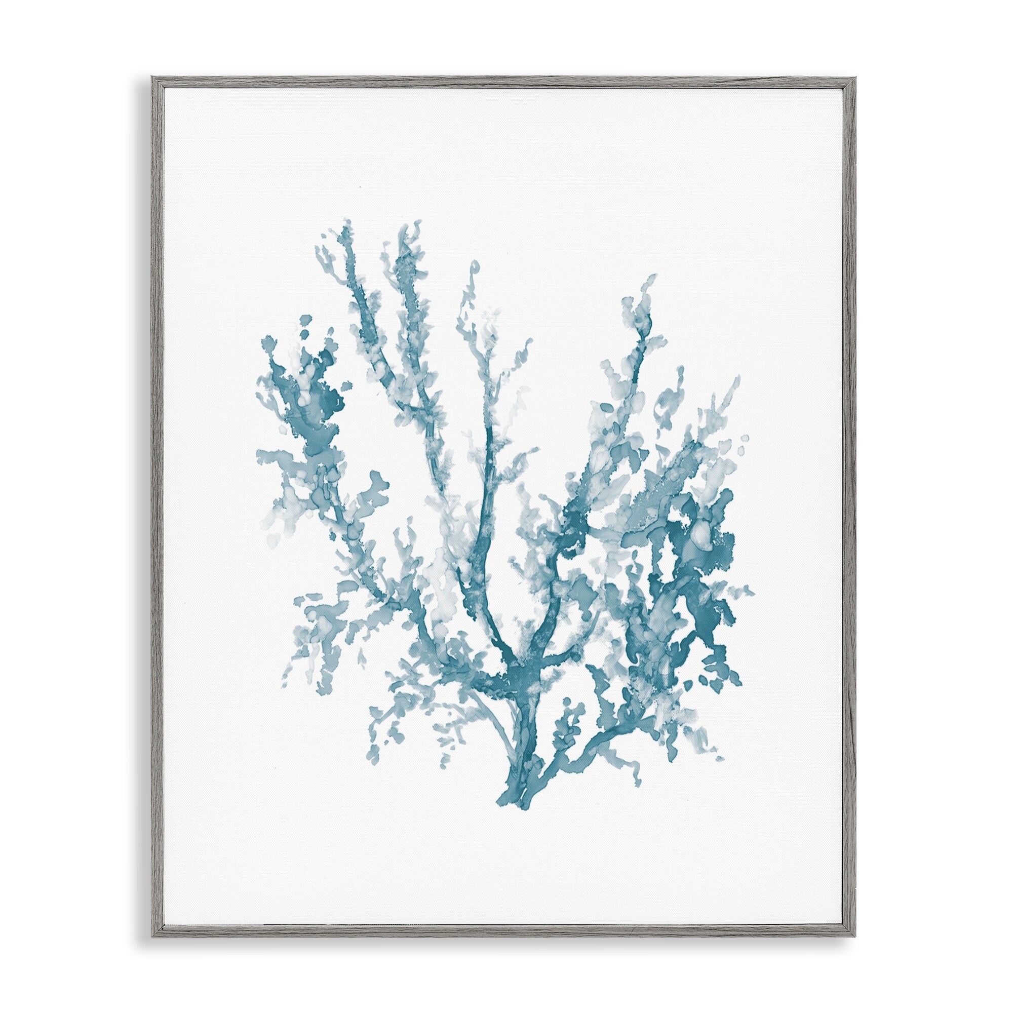 Stupell Soft Abstract Coral Branch Framed Giclee Art Design By Carol Robinson