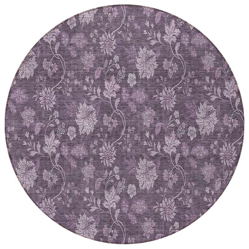 HomeRoots Floral Transitional Rectangle Outdoor Rug