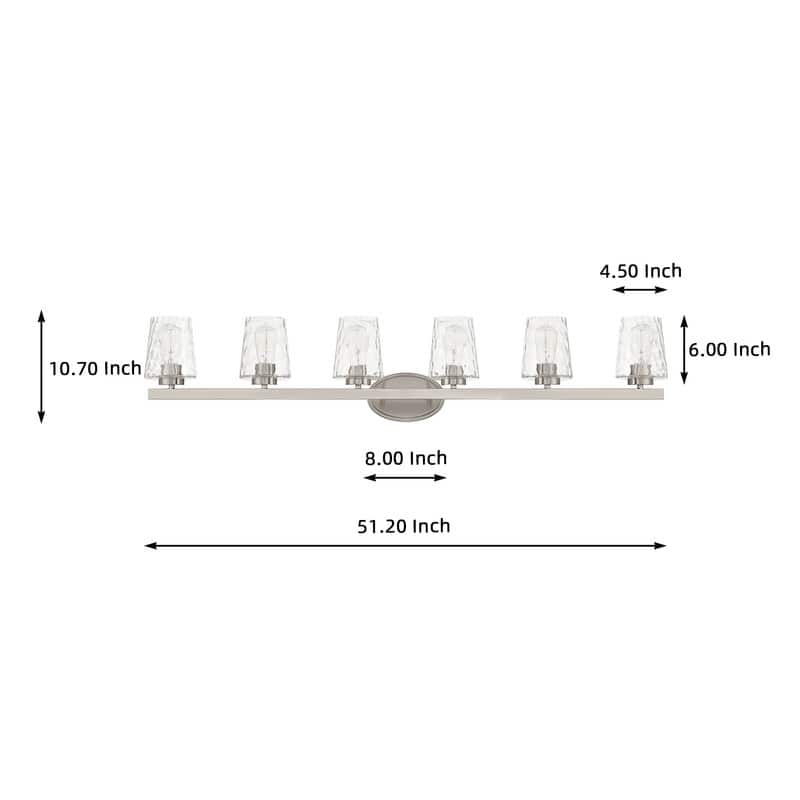 Acroma Modern Bathroom Vanity Light Art Glass Wall Sconce