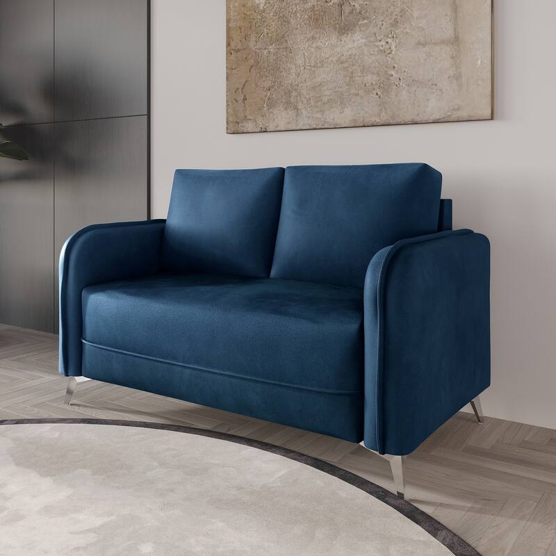 CraftPorch Luxurious Velvet Upholstered Loveseat - N/A