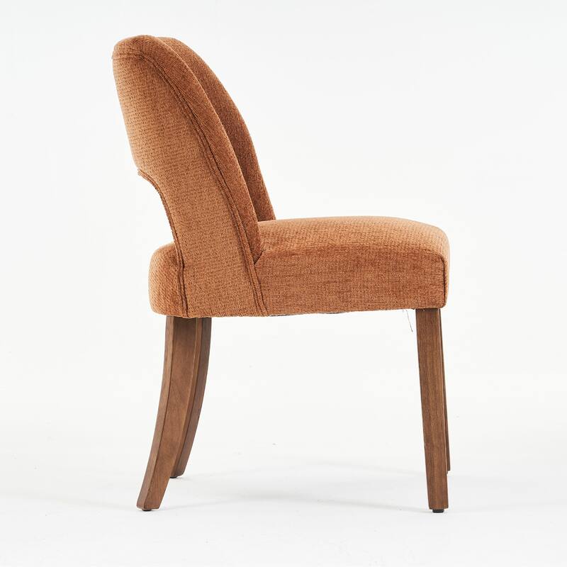 Dining Chairs Set of 2/4/6,Fabric Upholstered Kitchen Chairs with Wood Legs
