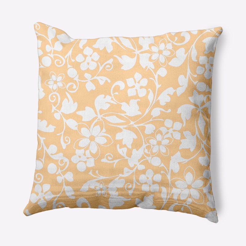 Evelyn Indoor/Outdoor Throw Pillow - Corn Yellow - 18" x 18"