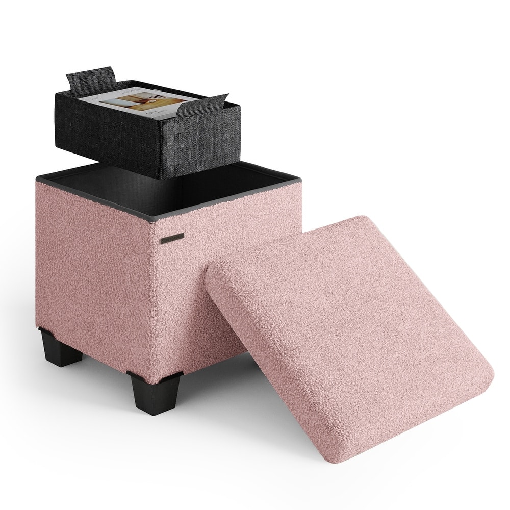 Empyrean Storage Bench for Living Room, Small Ottoman Foot Rest