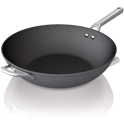 Ninja Foodi NeverStick Premium Hard-Anodized, 11-Inch Wok, Slate Grey