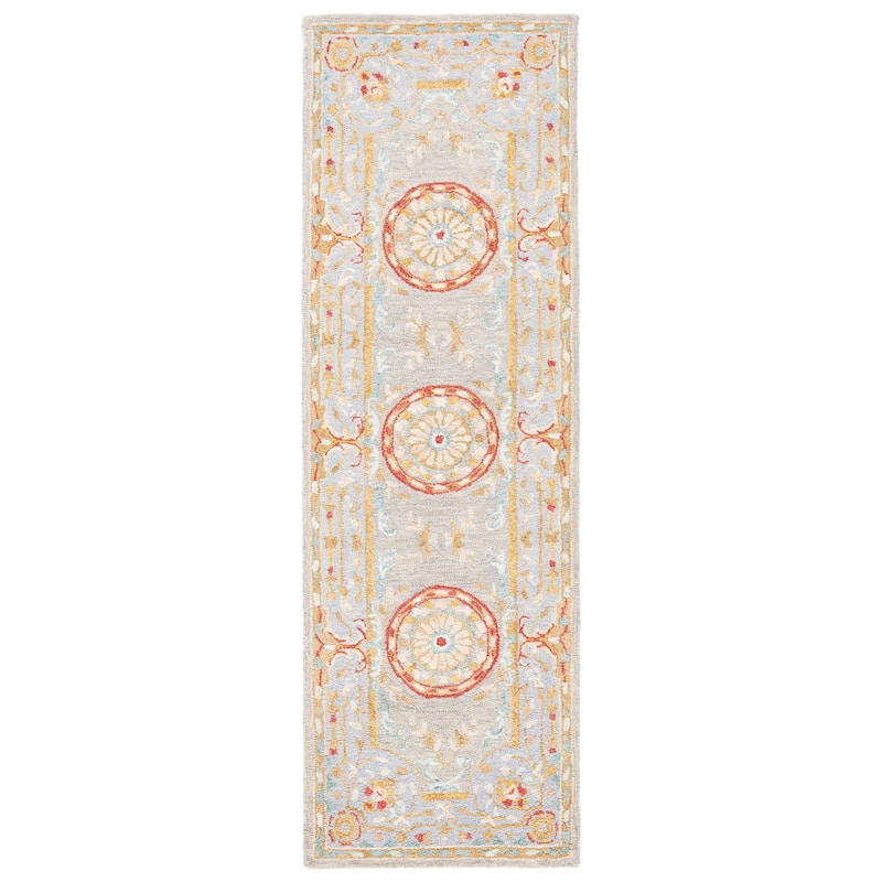 SAFAVIEH Handmade Micro-Loop Anta Modern Wool Rug - 5'