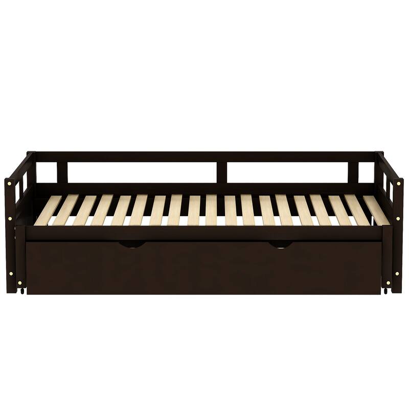 Extending Daybed with Trundle, Wooden Daybed with Trundle