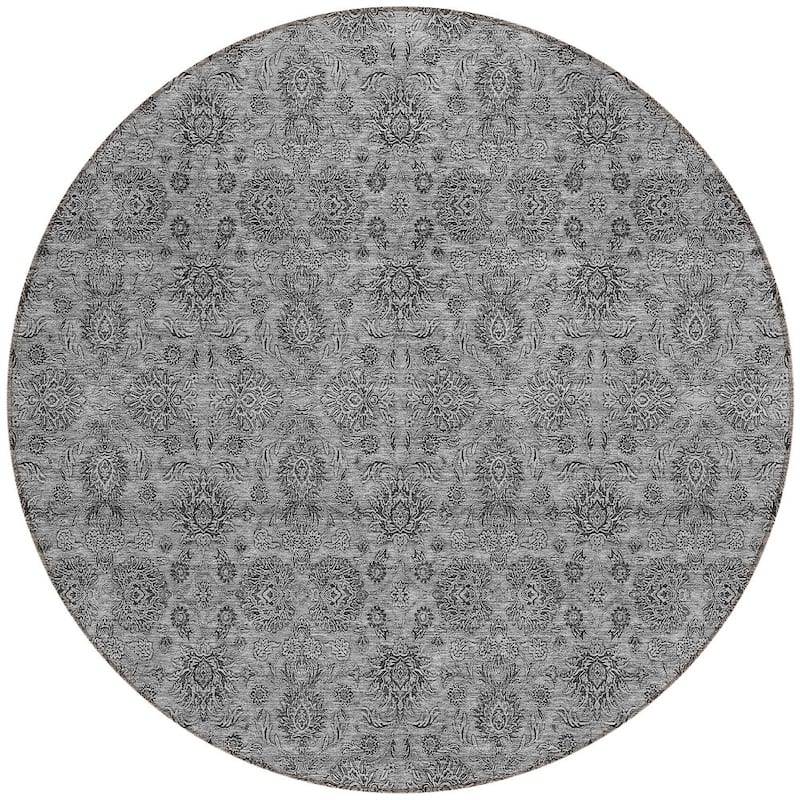 HomeRoots Floral Transitional Rectangle Outdoor Rug