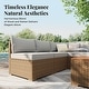 preview thumbnail 4 of 37, MAISON ARTS Outdoor Sofa Set，All-Weather Solid Wood Wicker Sectional Furniture Set
