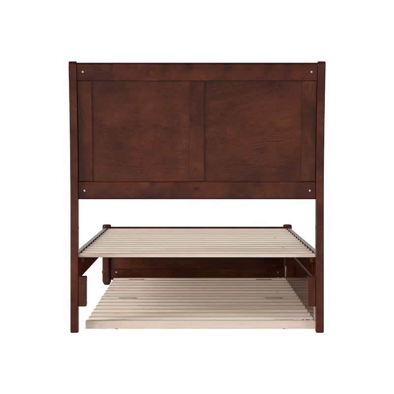 Andorra Platform Bed with Panel Footboard and Twin XL Trundle