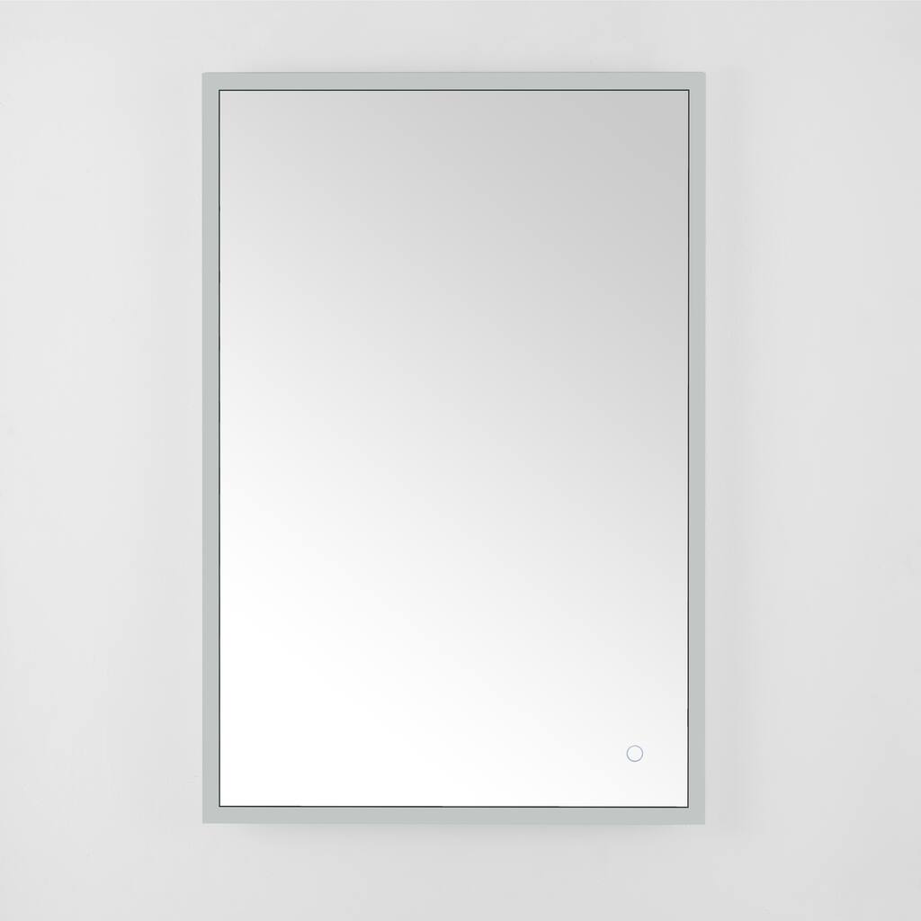 SAFAVIEH Cherish 24" Led Vanity Mirror - Silver / White - 24Wx2Dx36H