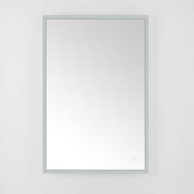 SAFAVIEH Home Houston 24" LED Vanity Mirror - Silver / White