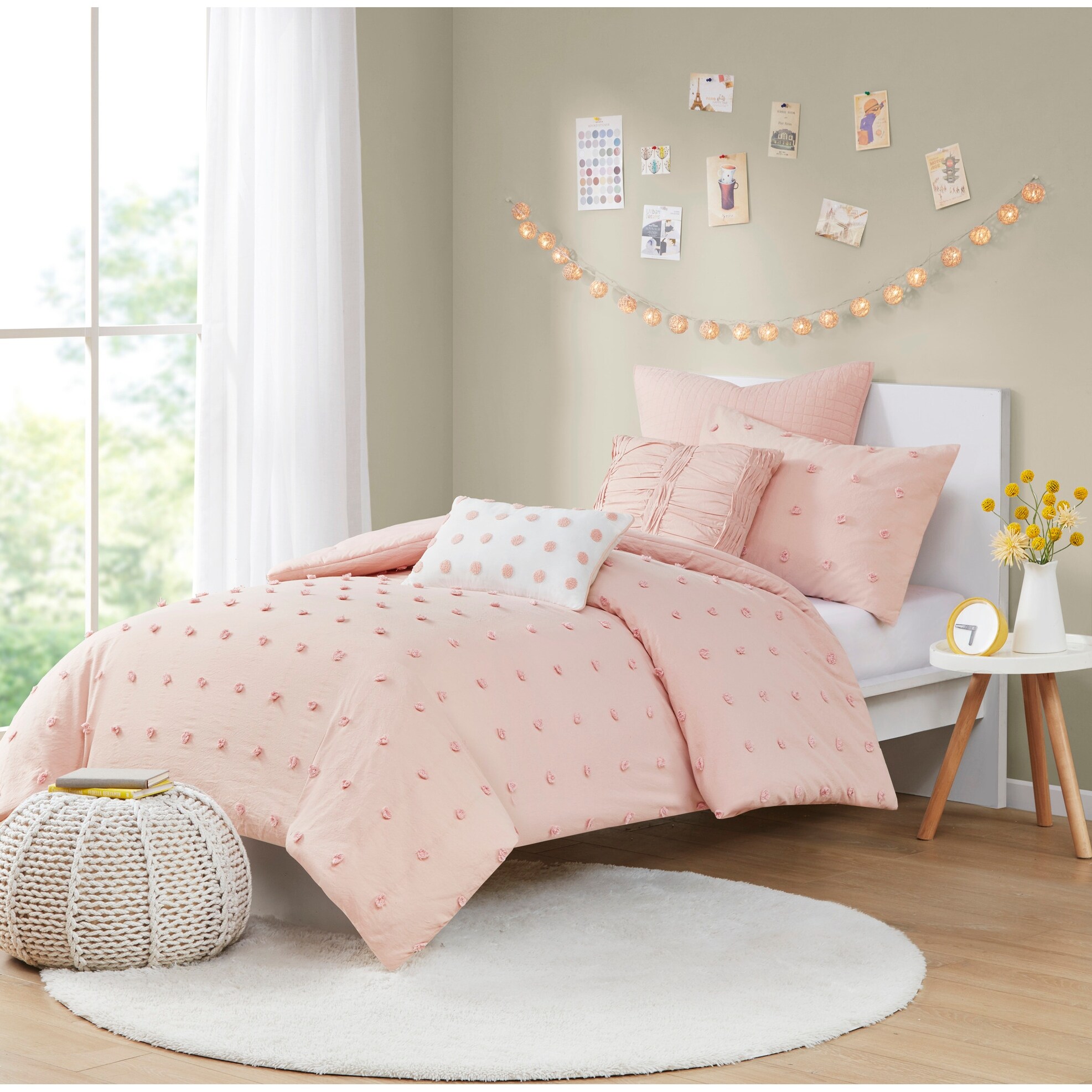 Urban Habitat Maize Cotton Jacquard Comforter Set with Euro Shams