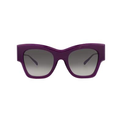 Philipp Plein Cat Eye-Frame Acetate Sunglasses, Gradient Smoke Lens, Opal Violet Frame