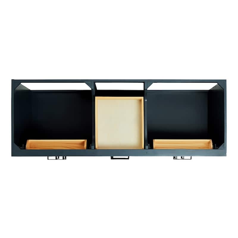 Ariel T061DCWOVO Hepburn 61" Free Standing Double Basin Vanity Set