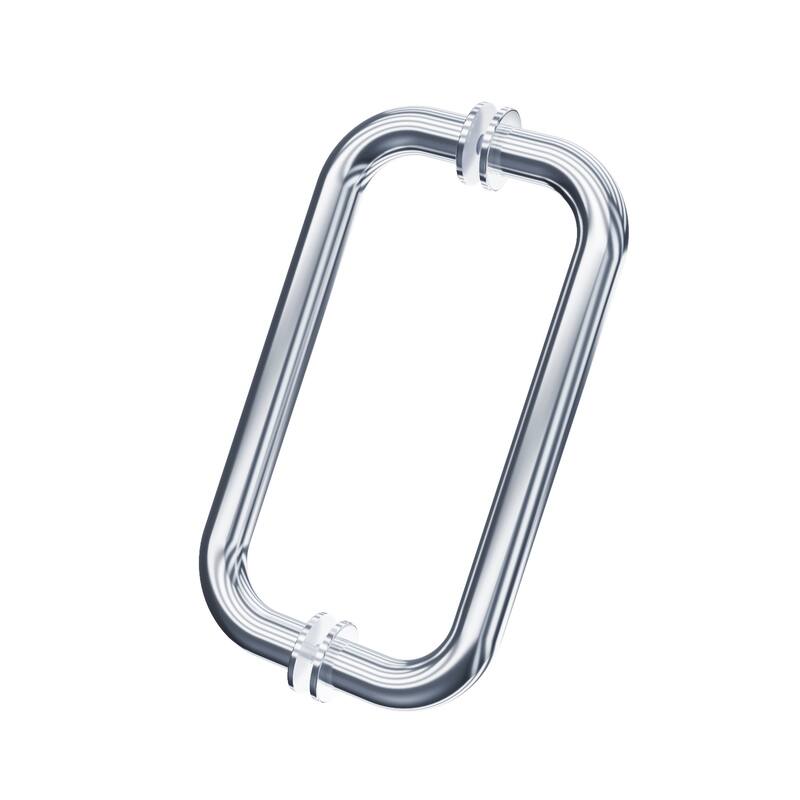 Elegant Back to Back Stainless Steel Shower Glass Door Pull Handle