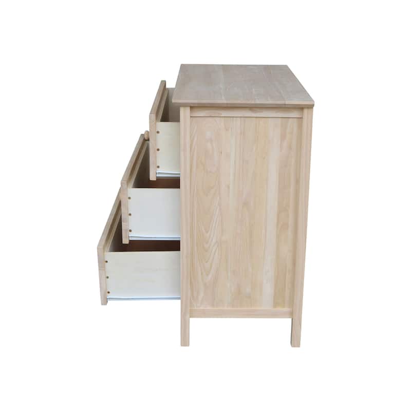 International Concepts Solid Wood Bedroom Dresser