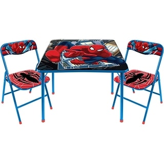 Marvel Spiderman 3 Piece Activity Square Table and Chair Set